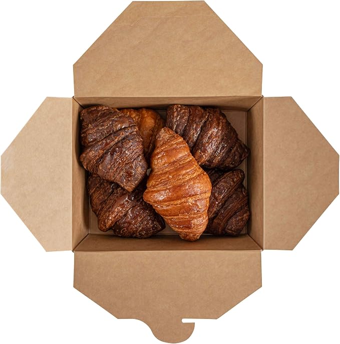 Restaurantware Bio Tek 45 Ounce Take Out Boxes 50 To Go Lunch Boxes - Tab-Lock Closure Heat-Tolerant Newsprint Paper Disposable Lunch Boxes Greaseproof For Hot And Cold Foods - Image 12