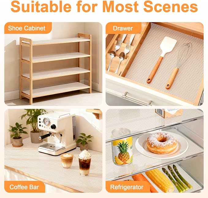 Shelf Liner 17.5IN x 20FT for Kitchen Cabinet Drawer, Fridge Liner, Spotted - Image 5