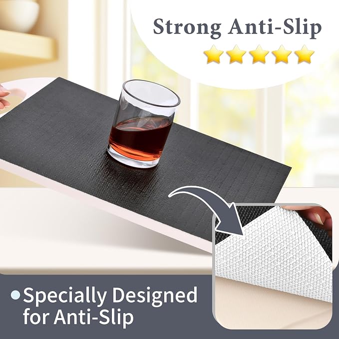 Shelf Liners for Kitchen Cabinets 12in x 30FT, Non Adhesive Drawer Liner - Image 2