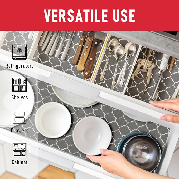 Cooyes Drawer Liner for Shelf and Refrigerator, 2 in 1 Fridge Drawer Liners & Fresh mats for Glass Shelves Bins, BPAfree Absorbent Cloth Material - Keep Produce Fresh Longer - Image 6