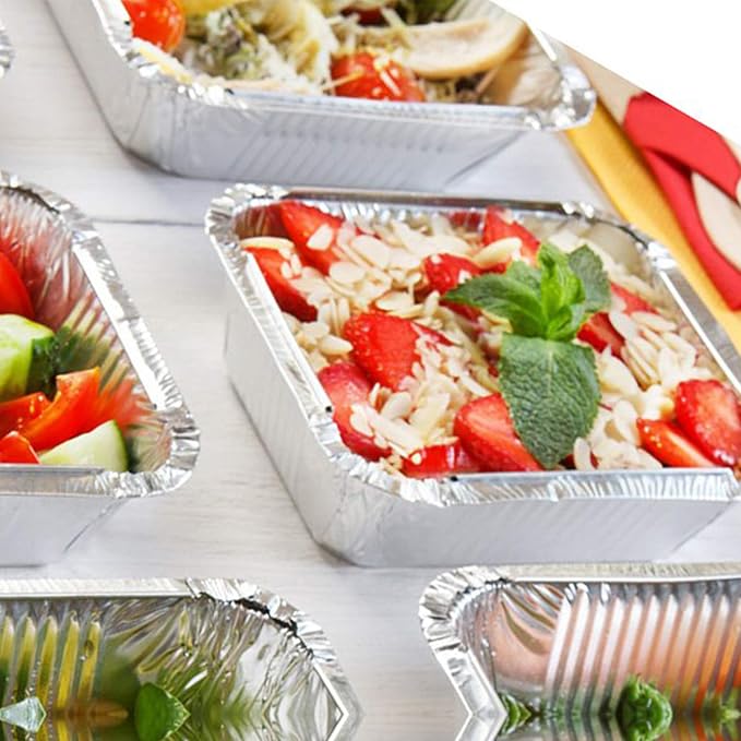 Tiger Chef Aluminum Foil Pans - Disposable Freezer to Oven Safe Containers for Takeout, Baking, Cooking, Storing and Freezing (15, 1 Lb) - Image 6