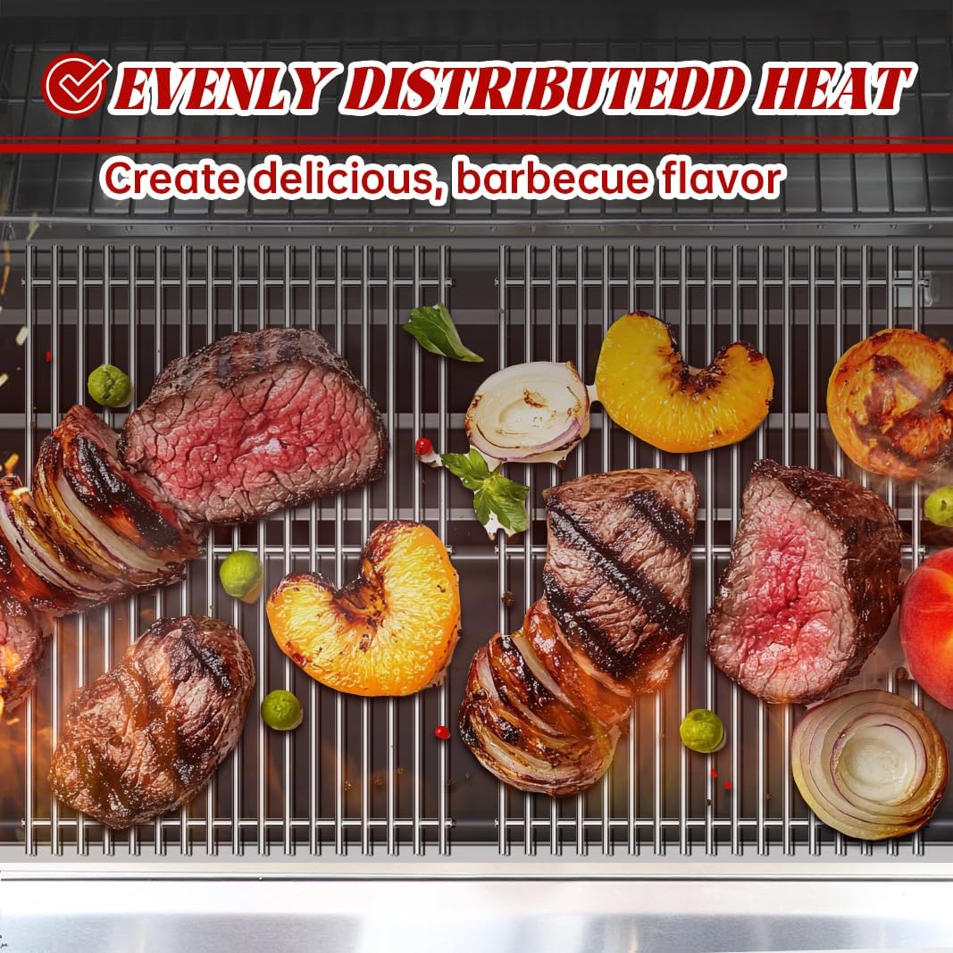Grill Replacement Parts for Genesis ii Grates 66032 Flavorizer Bars Grill Parts GS4,66095 Grill Grates 66795 Heat Deflector Replacement Parts for Weber Genesis ii E-310