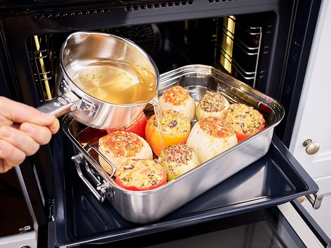 Rösle EXPERTISO Cookware Collection 15" x 11" x 5" Stainless Steel Rectangular Roaser - Image 4