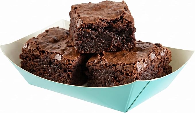 Restaurantware-Bio Tek 4 Ounce Paper Boats, 50 Disposable #25 Food Trays - PE Lining, Durable, Turquoise Paper Food Baskets, For Concession Stands, Picnics, or Fairs, Stackable - Image 6