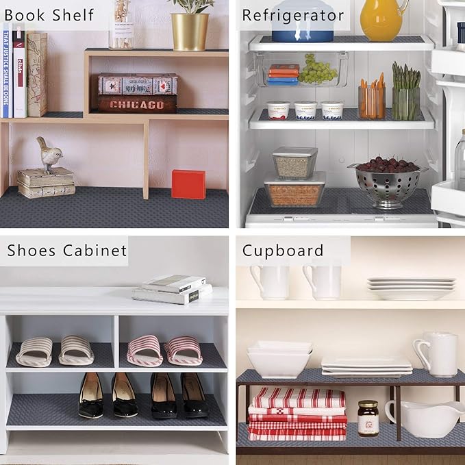 Kitchen Shelf Liner Drawer Liner, 23.6"W x 393.7"L Non Adhesive Cabinet Mat - Image 7