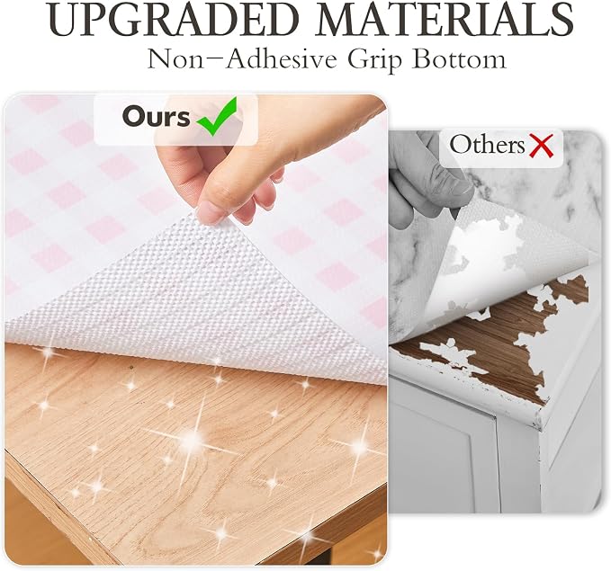 Beautysaid Shelf and Drawer Liner for Kitchen Cabinet Non Adhesive Non Slip - Image 8