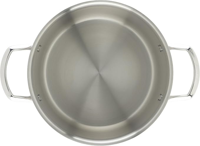 WINCO Tri-Ply Stock Pot, 6-quart-qt-6qt, Silver - Image 6