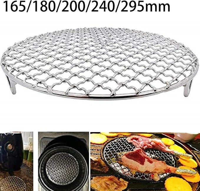 Cooling rack,Grill rack, Round Cooling Baking Rack 201 Stainless Steel Wire Oven Grill Sheet,stainless Steel Round Wire Oven Racks for Cooling Baking Cooking Steaming,(180mm) - Image 5