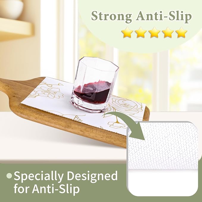 Shelf Liners for Kitchen Cabinets 12in x 20FT Non Adhesive Drawer Liner - Image 4