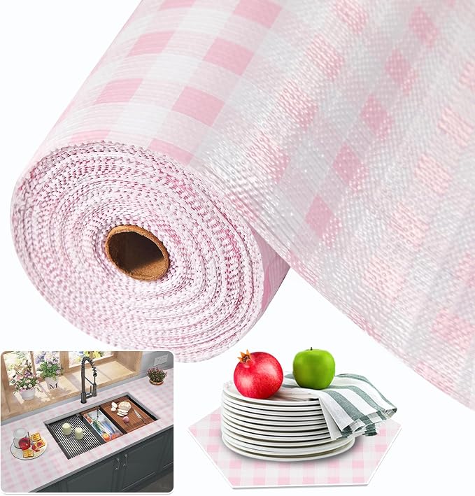 Beautysaid Shelf and Drawer Liner for Kitchen Cabinet Non Adhesive Non Slip by Beautysaid