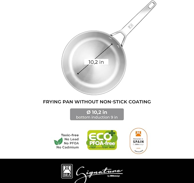 BRA COOKWARE Signature 10-Piece Cookware Set | Stainless Steel Pot&Pan Set - Image 13