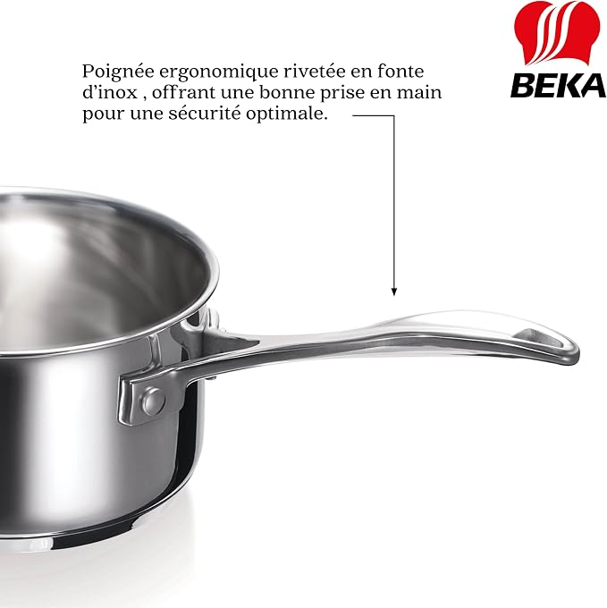 Beka Chef 4-piece Stainless Steel Saucepan Set (14-16 - 18-20 cm) - Image 3