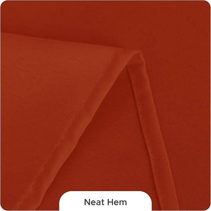Fitable 8 Pack Rust Tablecloths 70x108 Inch for 6 Ft Rectangle Tables - Image 8