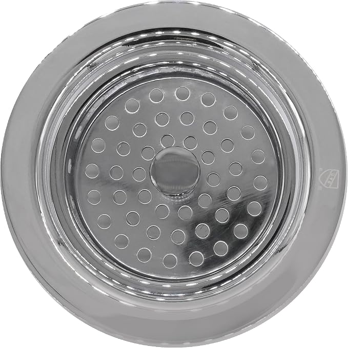 Westbrass R214-26 3-1/2-Inch Post Basket Strainer, Polished Chrome - Image 2
