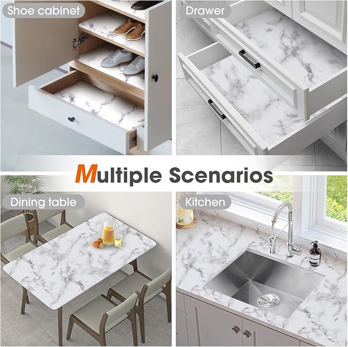 Beautysaid Shelf and Drawer Liner for Kitchen Cabinet Non Adhesive Non Slip - Image 8