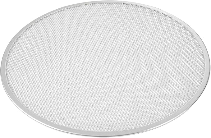 Restaurantware 17 Inch Aluminum Pizza Screen Pack of 72 Mesh Baking Tool For Crispy Crust, Lightweight Stackable Seamless Rim Rust-Resistant Baking Screen, Reusable for Pizzerias, Home Oven Use by Restaurantware