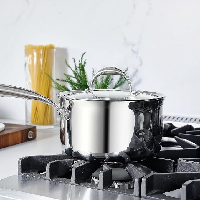 KEAWELL K3 Premium Tri-Ply Fully Clad Saucepan with Lid (3-Qt) - Image 8