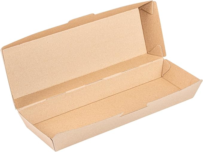 Restaurantware Clamshell Take Out Container 100 Pack of 11.3 x 3.4 x 2.8 Inch Paper Sustainable Take Out Box Grease-Resistant Food Box Kraft Burgers and Sandwiches Container - Image 10