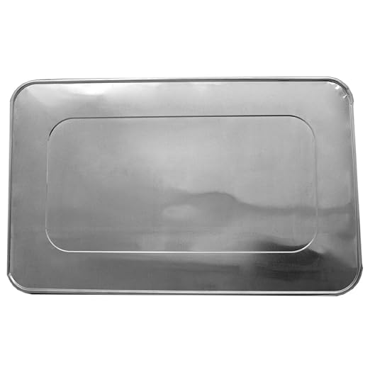Tiger Chef 5-Pack Durable Aluminum Foil Steam Table Pans Full Size Lids, Disposable 21 x 13 inches - Image 2