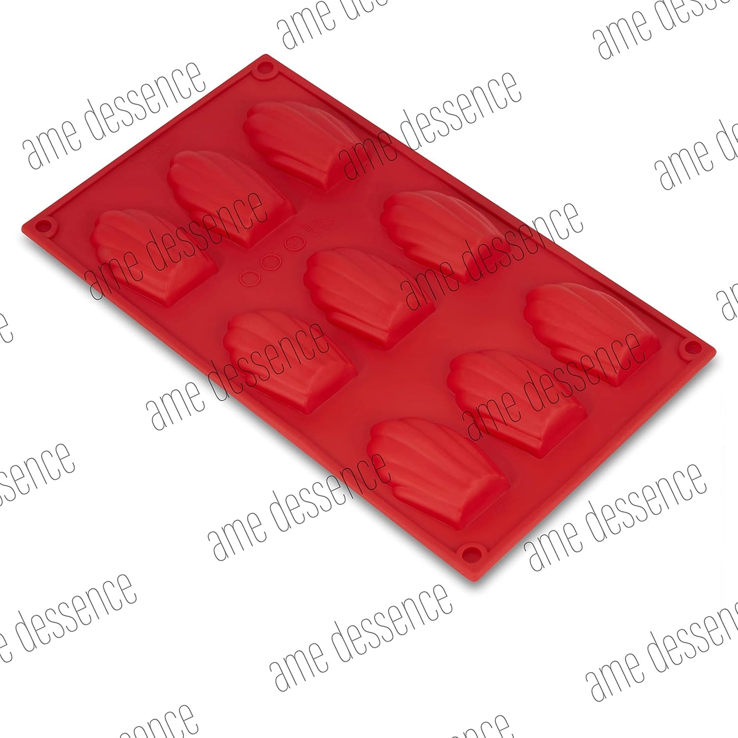 AME D'ESSENCE Madeleine Shaped Silicone Baking Mold - Non-Stick, Flexible, 9-Cup Capacity (1 oz), Reusable and Food-Grade - Perfect for Madeleines, Mini Cakes, and More!