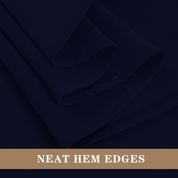 Fitable 6 Pack Navy Tablecloths 90x156 Inch for 8 Foot Rectangle Tables - Image 4