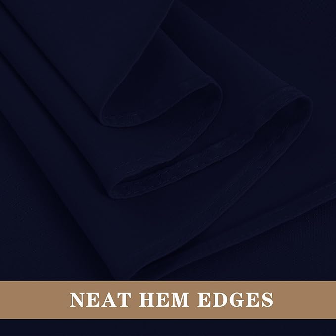Fitable 6 Pack Navy Tablecloths 90x132 Inch for 6 Foot Rectangle Tables - Image 4