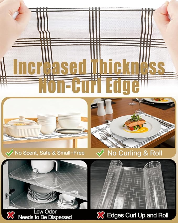 Drawer and Shelf Liners for Kitchen Cabinets Non-Adhesive - Image 4