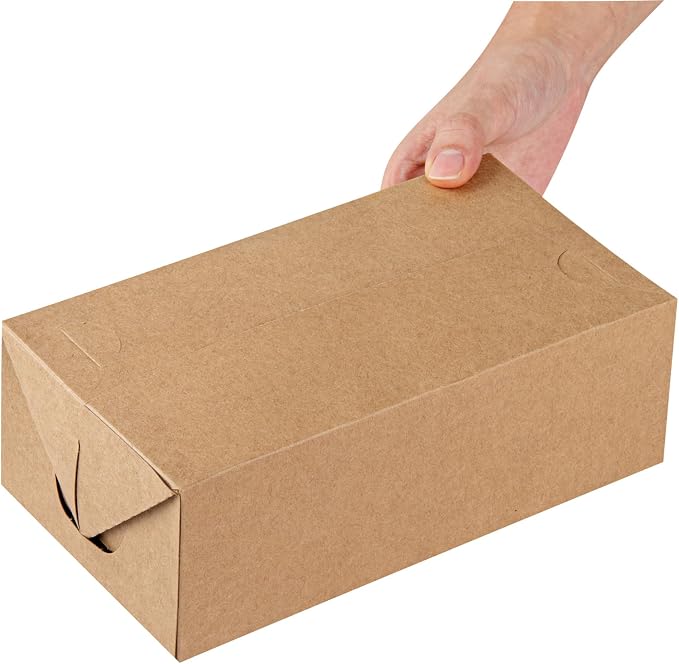 Restaurantware Takeout Food Container 400 Count 71 Ounce Paper Disposable Food Box Spill-Resistant Rectangular Kraft Box Secure Closure Brown - Image 9