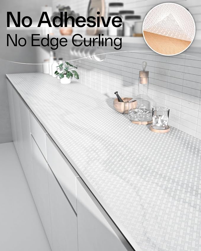 GTJ Shelf and Drawer Liner for Kitchen Cabinet Non-Adhesive Non Slip - Image 4