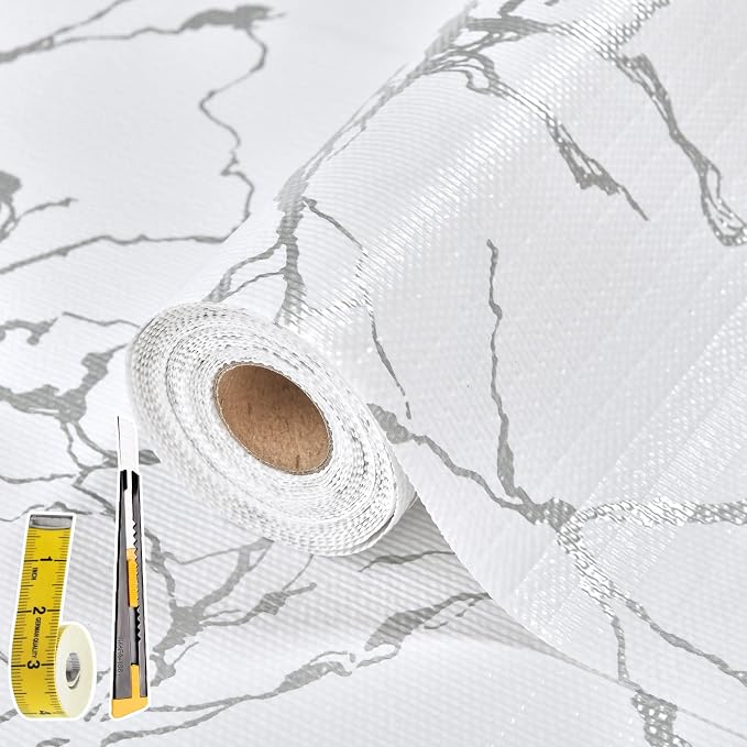 Drawer and Shelf Liner for Kitchen Cabinet: 17 in X 20 Ft Non Slip by Kimhan