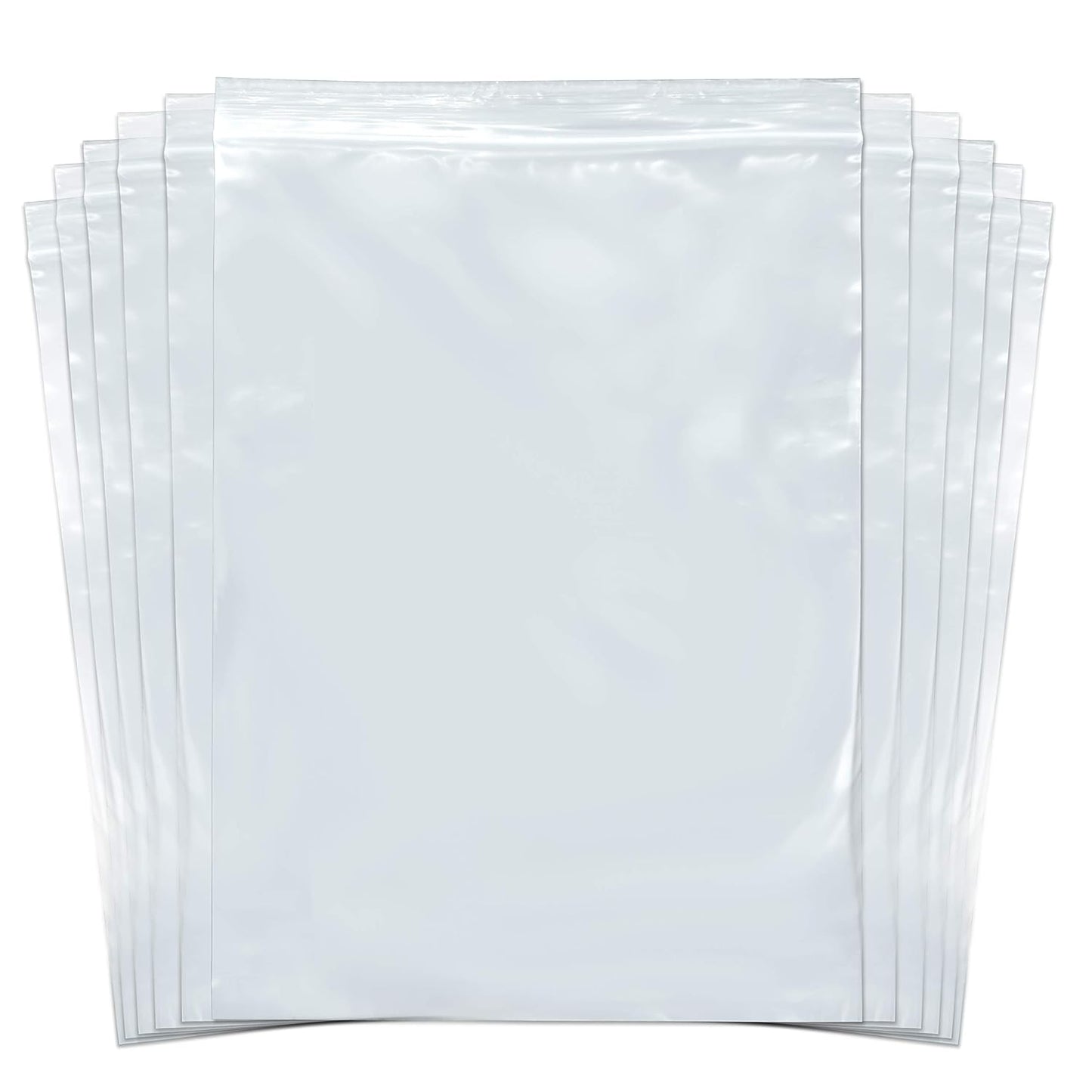 SNL Quality Zipper Locking Reclosable Clear Disposable Plastic Bags, Strong | 9" X 12" - 2 MIL - 100 Bags
