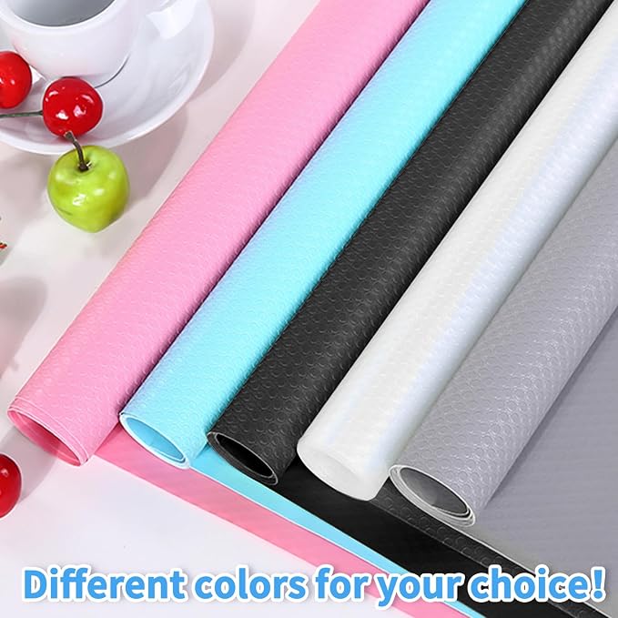 Bloss Shelf Liners, Non Adhesive EVA Drawer Mat Liners Roll for Bathroom, Kitchen, Desks, Deco Shelves 12x59 inch-Clear - Image 7