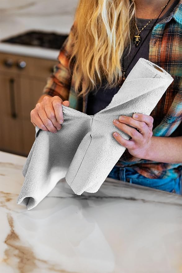 The Rag Company - Rip N' Rag Multi-Purpose Reusable Microfiber Towels for Home, Office, Garage, RV and More - 30 Count Roll - Premium 70/30 Blend - 200gsm (Pack of 2) - Image 4