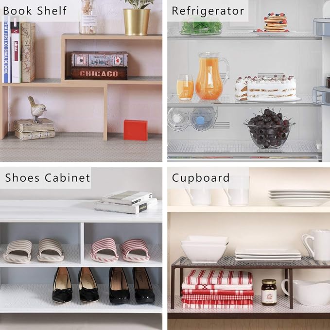 Shelf Liners for Kitchen Cabinets, 17.5"x 196.8" Non Stick Drawer Mat Clear - Image 7