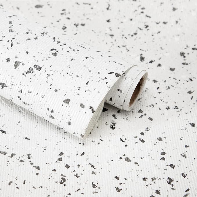 RAY STAR 12 x 120 Inch Shelf Liner for Kitchen Cabinets, Non-Adhesive Cabinet Liner Washable, Drawer Liner for Dresser Non-Slip Bathroom (Speckled)(10 Roll) by RAYSTAR