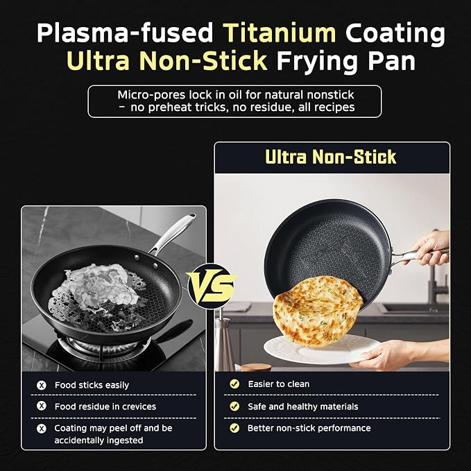 13Pcs Nonstick Pots and Pans Set Stainless Steel Cookware Sets - Image 4