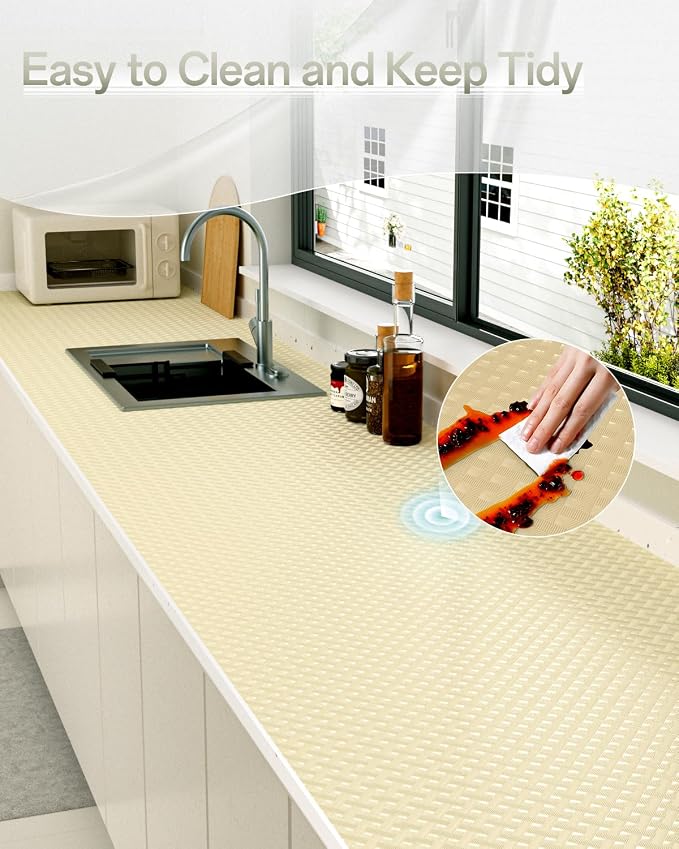 GTJ Shelf and Drawer Liner for Kitchen Cabinet Non-Adhesive Non Slip - Image 7