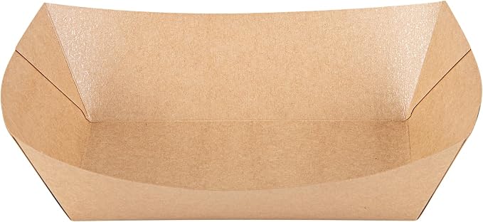 Restaurantware Kraft Paper lb Paper Food Tray Boat, 200 Pack - Image 11