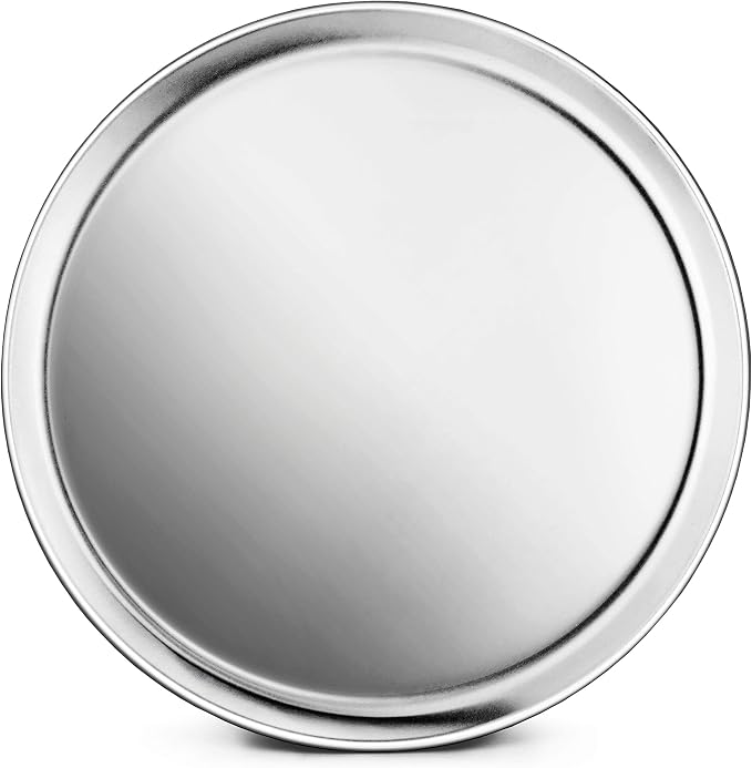 New Star Foodservice 51025 Restaurant-Grade Aluminum Pizza Pan, Baking Tray, Coupe Style, 12-Inch, Pack of 6 - Image 4