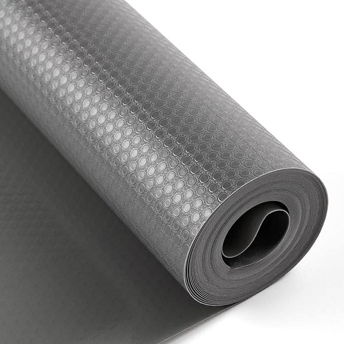 Bloss Shelf Liners 24 x 118 Inches Non Adhesive Kitchen Drawer Liners, Non-Slip EVA Material Refrigerator Liners Washable Oil-Proof Cabinet Mats for Shelves, Cupboard, Desks -Clear by Bloss