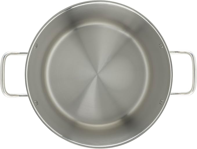 Winco Silver 20 qt Stainless Steel Stock Pot with Cover - Image 7