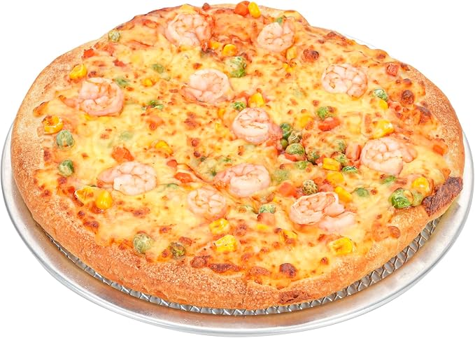 Restaurantware 10 Inch Aluminum Pizza Screen Pack of 144 Mesh Baking Tool For Crispy Crust, Lightweight Stackable Seamless Rim Rust-Resistant Baking Screen, Reusable for Pizzerias, Home Oven Use - Image 2