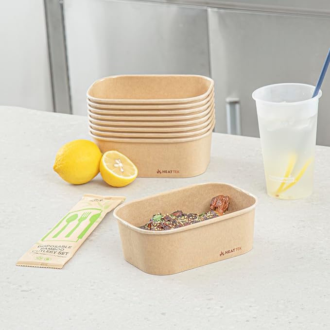 Restaurantware Kraft Paper Serving Container, Oven-Safe, 25 oz, 100 Ct - Image 6