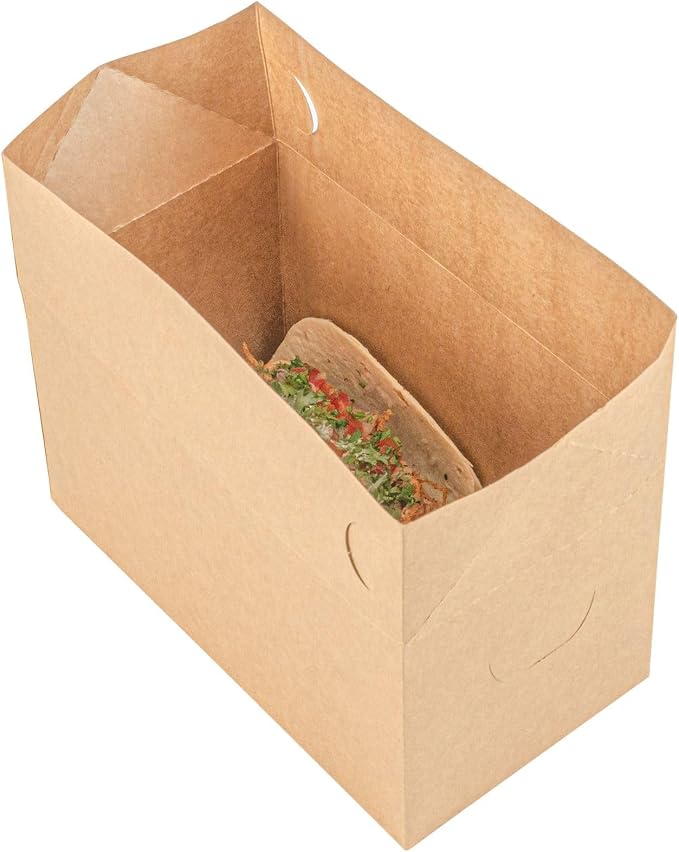 Restaurantware Kraft Lunch Box 400 Count 80 Ounce Paper Disposable Food Container Greaseproof Take Out Box Spill-Resistant Secure Closure Large Capacity Food Box Kraft by Restaurantware