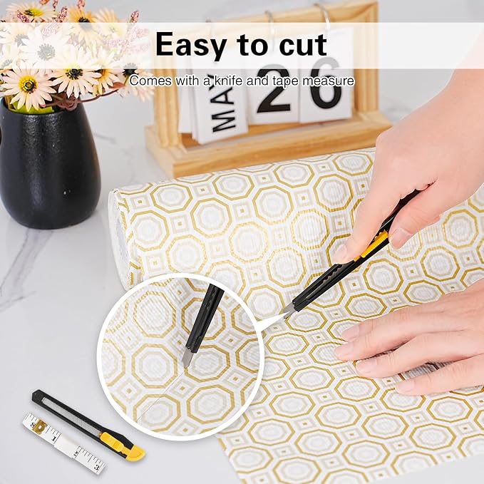 Drawer and Shelf Liner for Kitchen Cabinet Non-Adhesive 18in x 10FT - Image 4