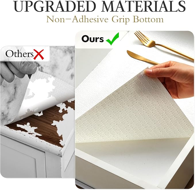 Beautysaid Shelf and Drawer Liner for Kitchen Cabinet Non Adhesive Non Slip - Image 9