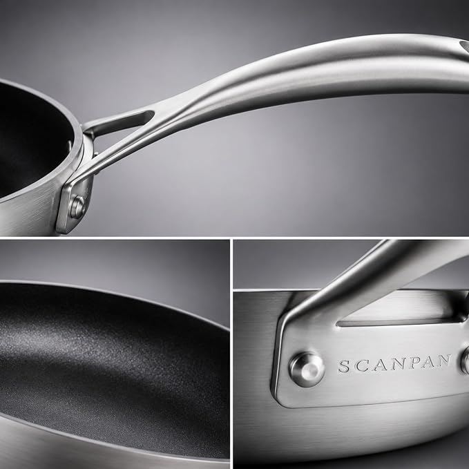 Scanpan CS+ 2-Piece Nonstick Fry Pan Set (8 & 10 1/4 inch) – Compatible with All Cooktops, Induction Ready, Metal Utensil Safe, Oven Safe to 500°F, Dishwasher Safe - Image 7