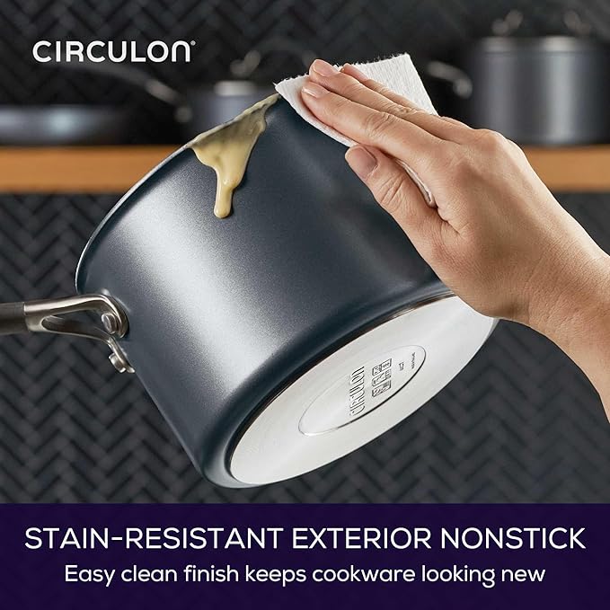 Circulon A1 Series Induction Pots and Pans Cookware Set, 9-Piece, Graphite - Image 8