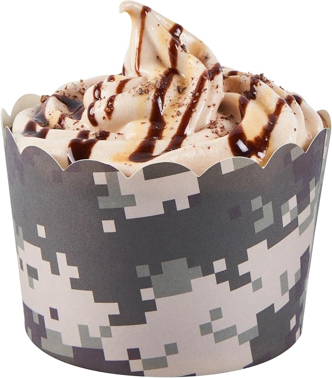 Restaurantware Baking Cups 200 Pack of 10 oz Paper Cupcake Liners Greaseproof Scalloped Oven-Safe Elegant Dessert Muffin Cups Disposable for Parties - Image 9