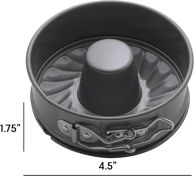 Mrs. Anderson's Baking Mini Fluted Springform Pan, Carbon Steel with Non-Stick Coating, PFOA Free, Round, 4.5-Inches - Image 3